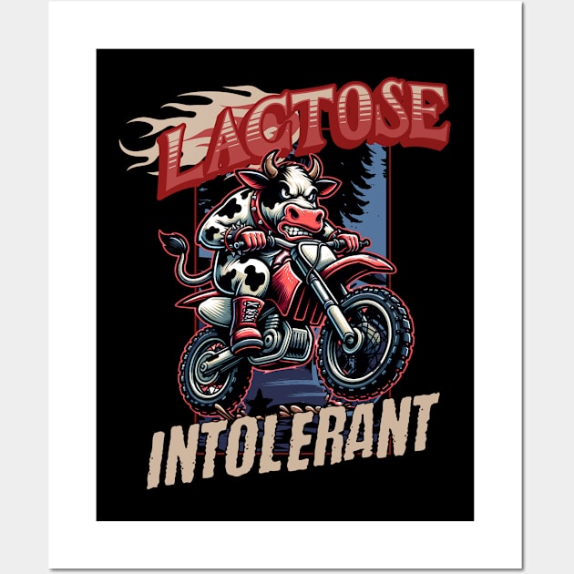 Lactose Intolerant Funny Cringy Gift For Friends T , Milk Free Lactose Tolerant, Meme Gen Z Teenager Allergy LMAO Wall Art by Snoe